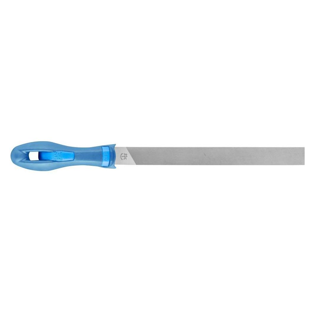 Pferd Mühlsägefeile gerade/runde Kante Flachstumpf Hieb 2 inkl. Ergonomie-Feilenheft universell zum (200 mm) (11270208)