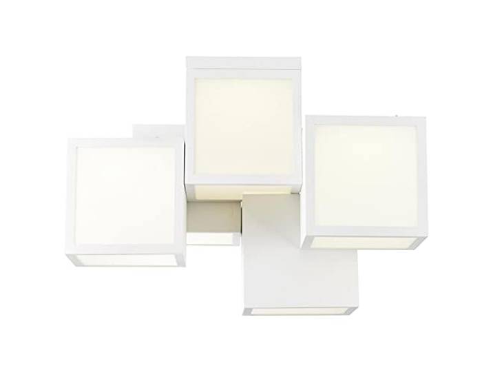 Brilliant Lampe, Cubix LED Deckenleuchte, 5-flammig weiß, Metall/Kunststoff, 1x 40W LED integriert, (4000lm, 3000K), A
