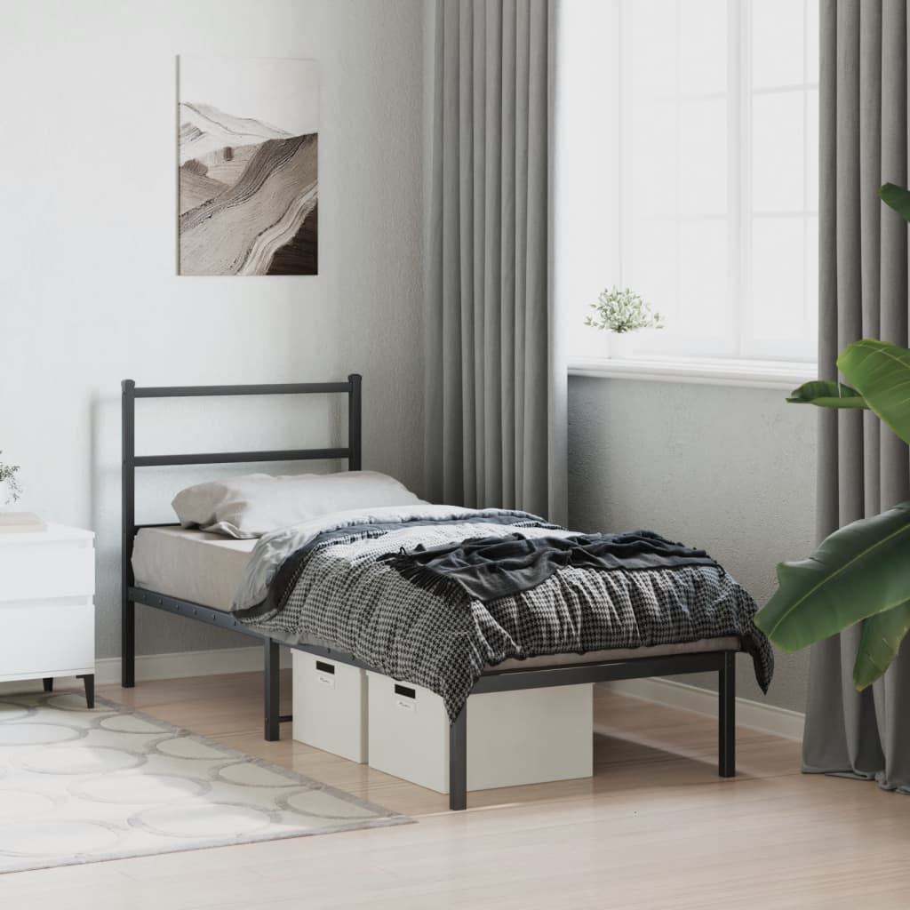 vidaXL Bed Frame Black 80 x 200 cm
