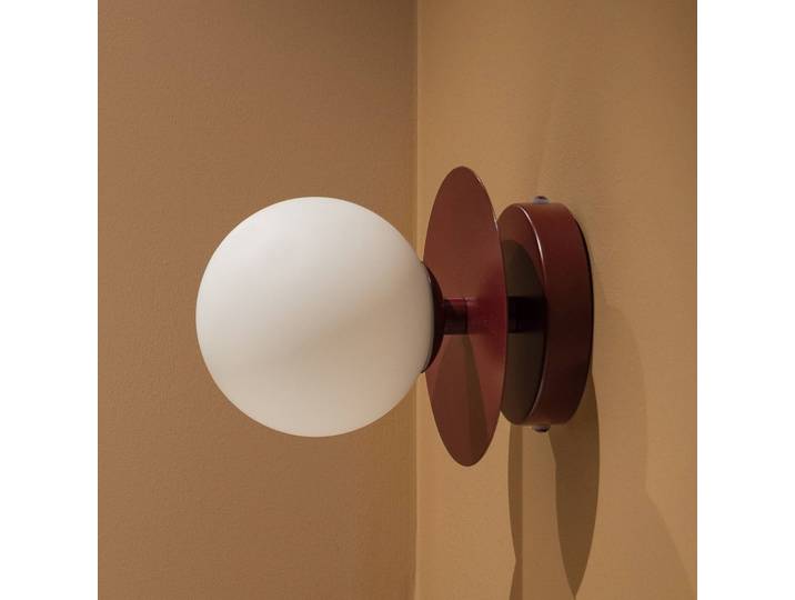 Globen Lighting Wandleuchte ART DECO, dimmbar, rot, für Wohn- / Esszimmer, Glas, Skandinavisch