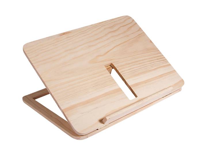 Rayher Tablet- oder Buchständer Holz FSC 100% 28 × 21 × 3.4 cm