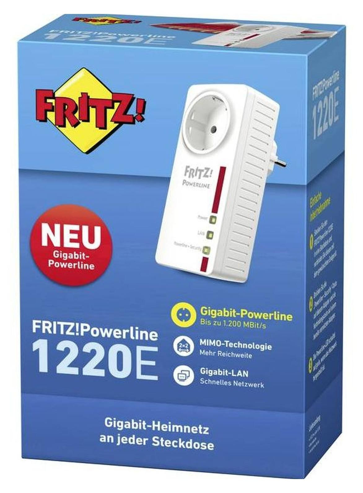 AVM FRITZ!Powerline 1220E netwerkadapter