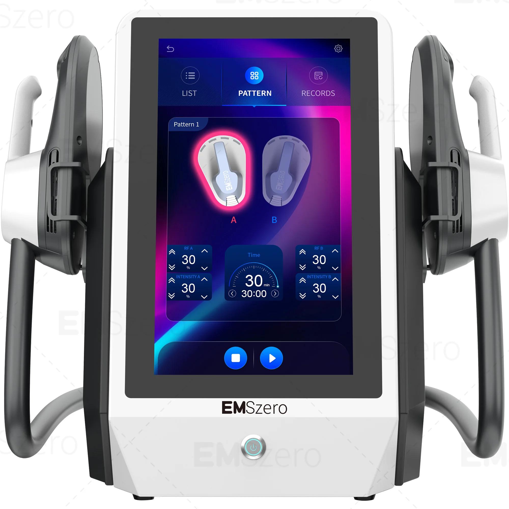 EMS-Körperformungsgerät - MYOslim EMS-Körperformer - 220 V - 6500 W - 15 Tesla - 200 Hz - 4/5 Handgriffe - Fettverbrennung