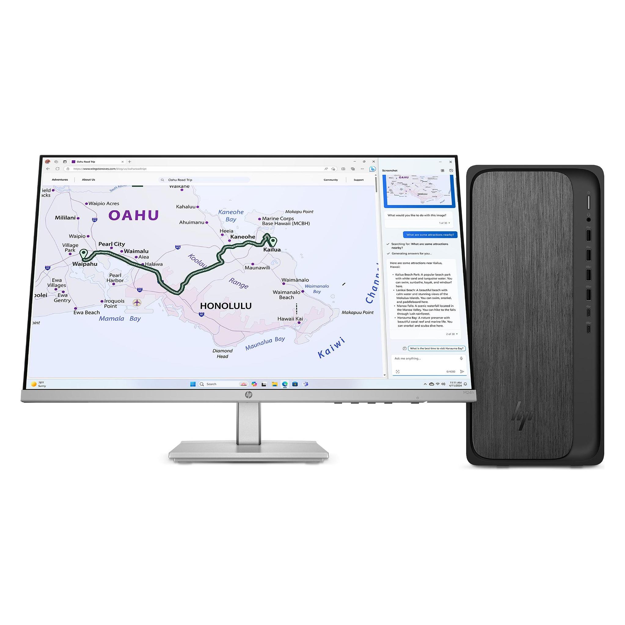 HP OMNIDESK M02-0044NL PC RYZEN 5 8500G 8 GB 512 GB (512 GB, 8 GB) (D90CKEA)