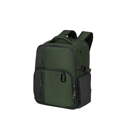 Reiserucksack SAMSONITE "BIZ2GO", Gr. B/H/T: 30cm x 40cm x 20cm, grün, Polyester, Rucksäcke Reiserucksack, reflektierende Details