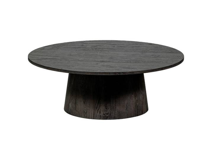 Livetastic Couchtisch Vito, Dunkelbraun, rund, zylindrisch, 100x35x100 cm, Wohnzimmer, Wohnzimmertische, Couchtische