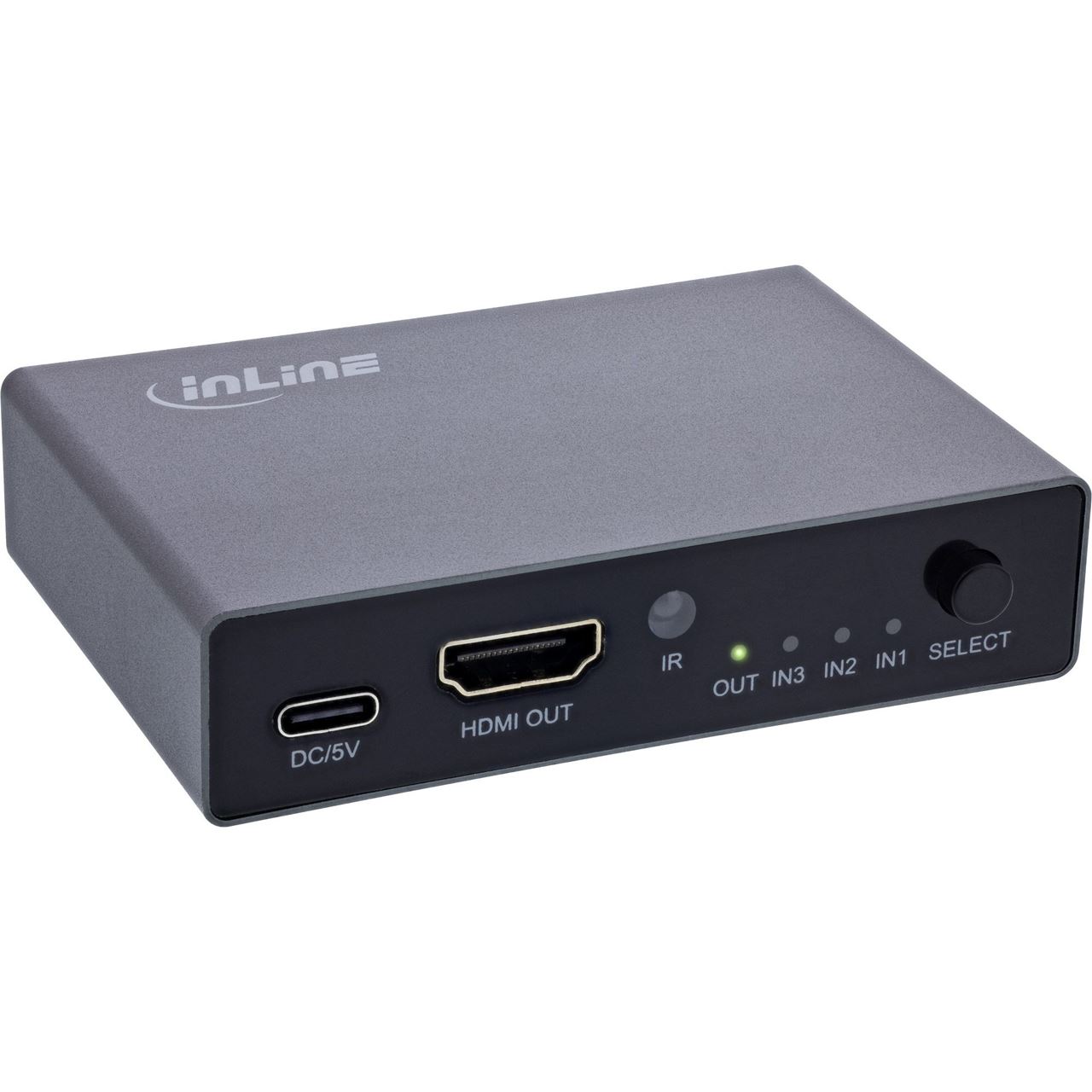 InLine HDMI Switch, 3-fach, 8K4K@60Hz, HDCP 2.3