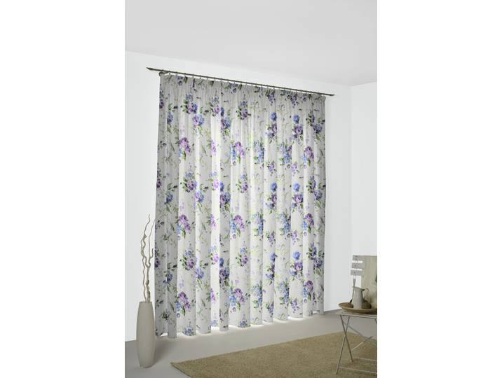 Vorhang WIRTH Montrose Gr. 3, lila (lila, blau), B:145cm H:220cm, Polyester, Gardinen, Vorhang