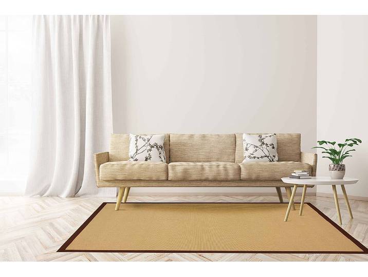 Tapis en jute Bafor Marron/Marron 80 x 150cm 100 % jute