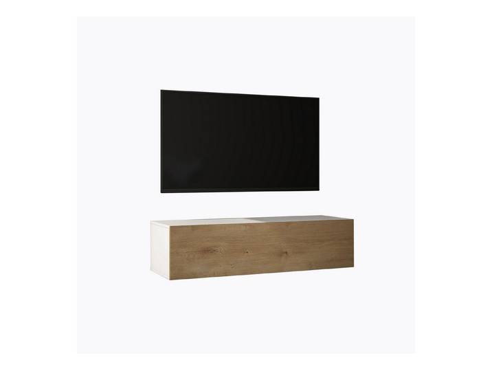 Mai & Mai Lowboard TV-Board Fernsehschrank modern wandmontiert aus Holz H: 30 cm, Griffloses / Soft-Close Design