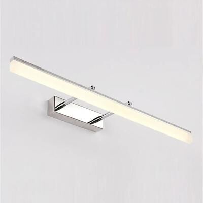 Useful Little Things Waterproof Anti Fog Retractable LED Bathroom Mirror Front Wall Light For Makeup And Vanity silver 15.75 In warm White (2700 3500k)