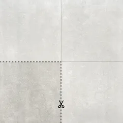 ceramicvision Warehouse Outdoor Tan 40x40x2 cm Terrassenplatte Schnittmuster Matt Strukturiert Naturale