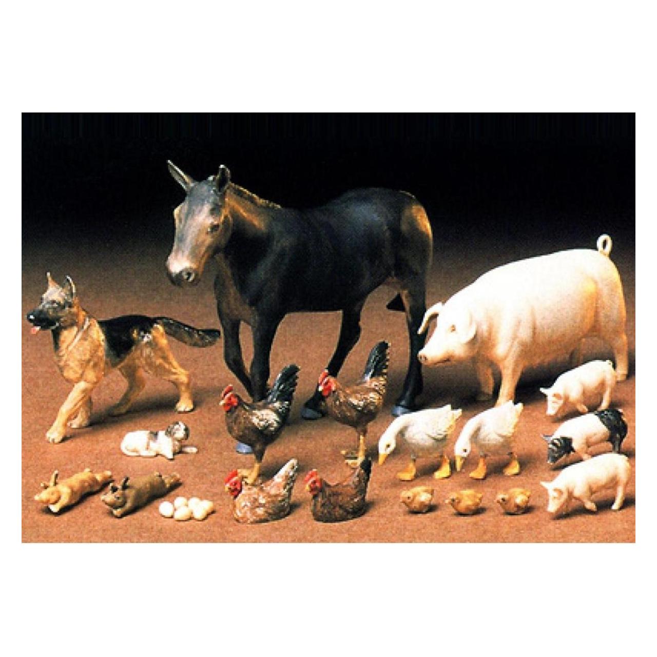 Tamiya 1:35 Diorama-Set Haustiere (18) (300035128)