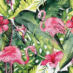 ti-flair 20 Servietten Papier 33x33cm 3-lagig hochwertige Einweg Papierservietten Flamingo Motiv Geburtstagsservietten Motivservietten Lunchservietten