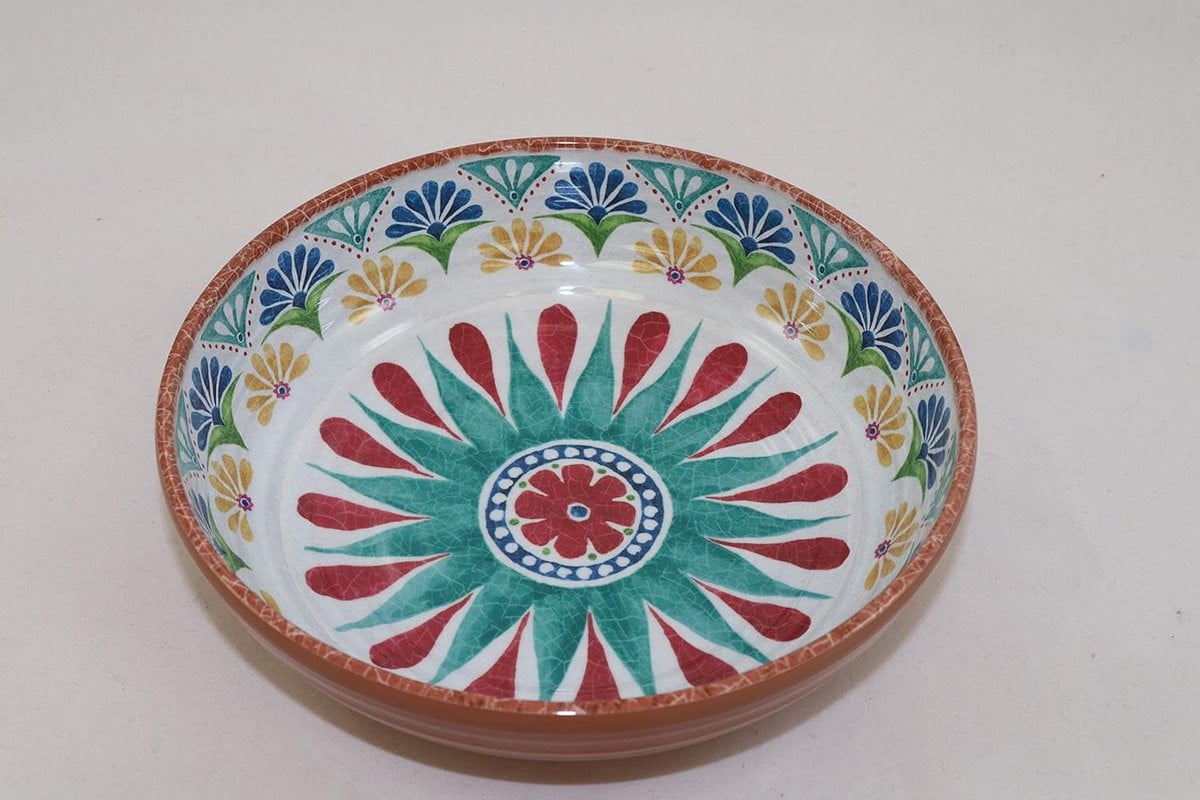 Melamine Kom Arabesque 20.5 cm - Terracotta Look