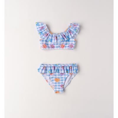 Badeanzug IDO "BABY GIRL ACCESSORIES", Mädchen, Gr. 128, Einheitsgröße, bunt (light blau, multicolour), Polyester, Badeanzüge Badeanzug