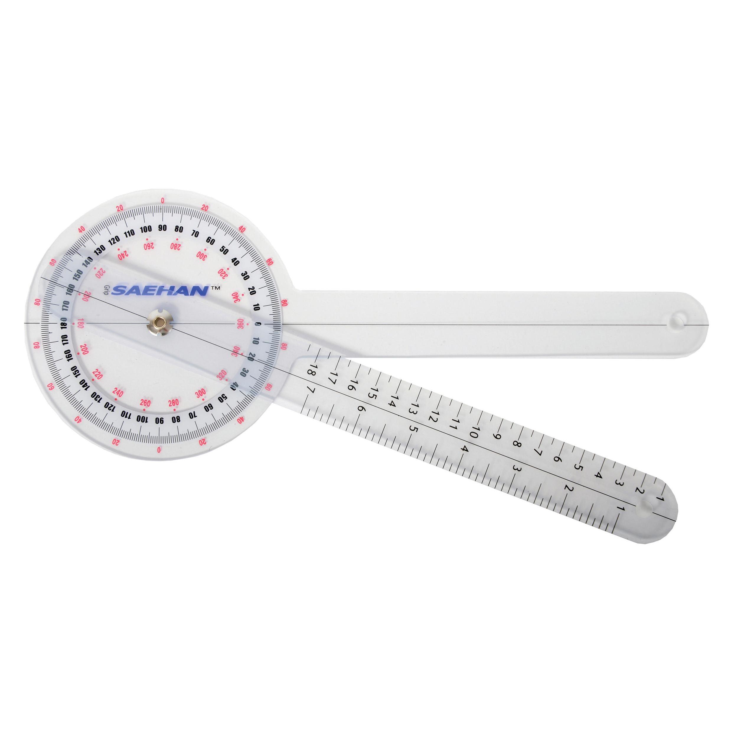 Fispo Goniometer Winkelmesser, Schenkellänge 15 cm (SPT-25301)