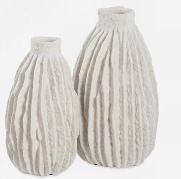 Uttermost Ivory Ridge Vases (Set of 2)