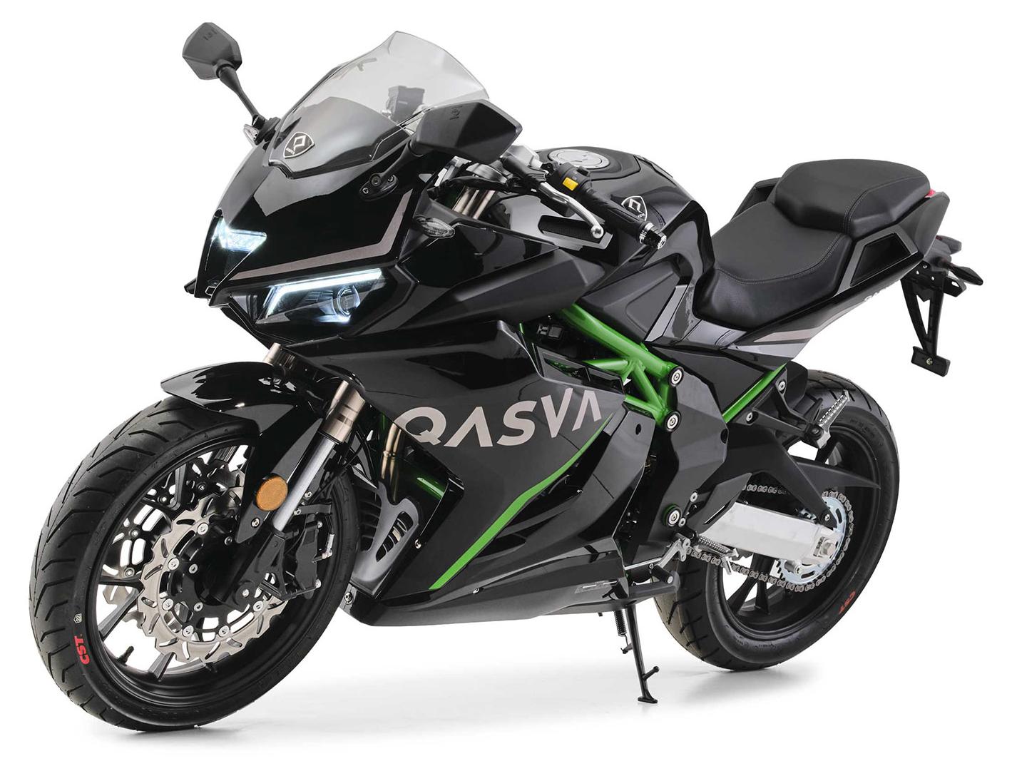 Motorrad 125 ccm QASVA GP1 95 km/h 14,4 PS ABS Euro 5+ Schwarz