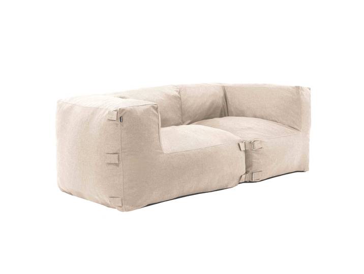 Oviala - Salon de jardin modulable 2 places avec 2 fauteuils d'angle