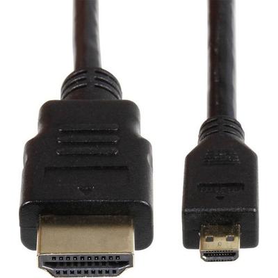 Joy-it K-1481 HDMI-Kabel Raspberry Pi® [1x HDMI-Stecker - 1x HDMI-Stecker D Micro] 3.00 m Schwarz