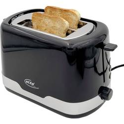 Elta Toaster Cool-Touch-Gehäuse, mit Brötchenaufsatz Schwarz, Silber ETO-850.15