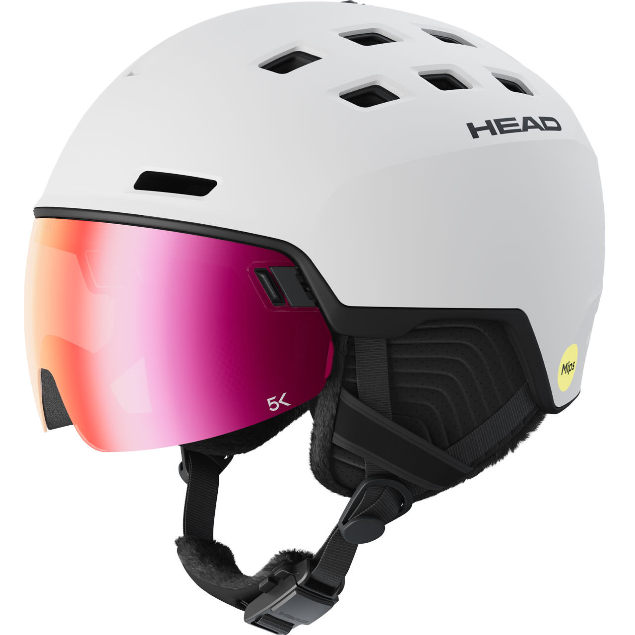 Head Radar 5K Mips white - XL/XXL = 60 - 63 cm