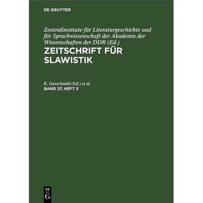Zeitschrift für Slawistik, Gebundene Ausgabe von , De Gruyter, 978-3-11-253867-8