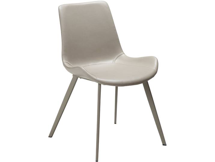 DAN-FORM Stuhl 2er-Set Hype beige Kunstleder