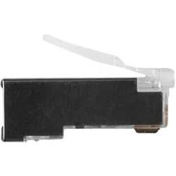 ACT RJ45 (8P/8C) CAT6 shielded modulaire connector for round cable with solid or standed conductors. Sui, Server Zubehör, Schwarz