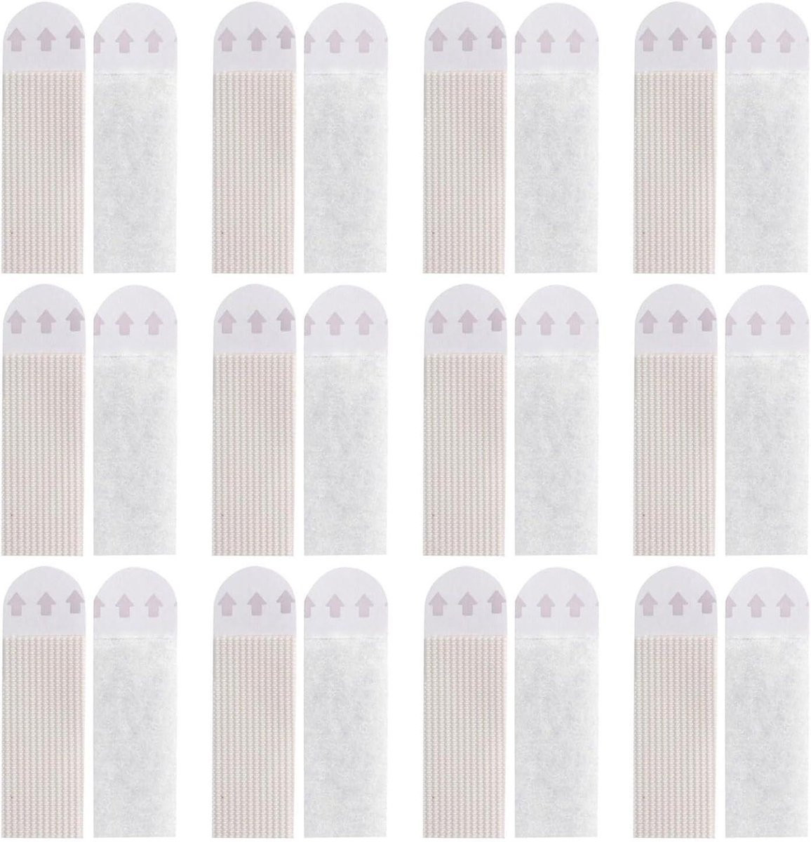 12 Paar Foto Hanger Strips Wit - Verwijderbare Ophangstrips voor Muurdecoratie zonder Schade