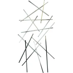 Garderobenleiste SPINDER DESIGN "MATCHES", silber (silberfarben), B:100cm H:184cm T:15cm, Edelstahl, Garderobenhalter, Breite 100 cm, Höhe 184 cm