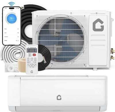 Garvee 21 SEER2 18000 BTU Mini Split Air Conditioner & Heater, WiFi Enabled