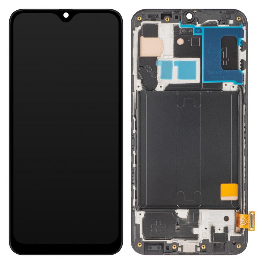 MP Display Unit für Galaxy A40 A405, Aftermarket, Schwarz (Display) (58015716)