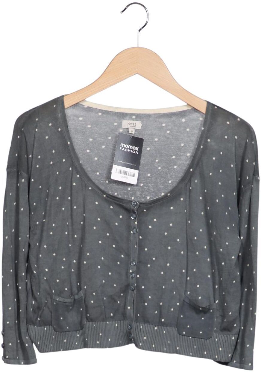 Hoss Intropia Damen Strickjacke, Grau, Gr. XL, Baumwolle - Second Hand