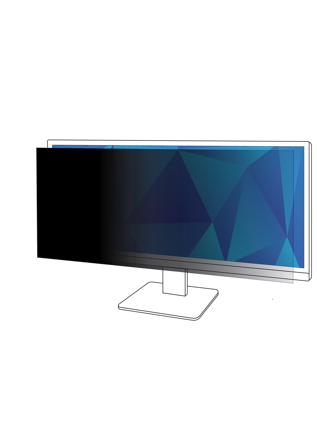 3M Privacy Filter for 38in Monitor 21:9 PF380W2B
