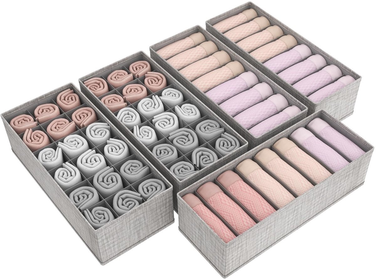 Unyqoos Lade Organizer Set met dividers voor de kinderkamer en kledingkast