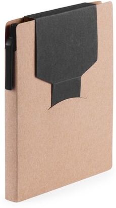 Bloc-notes publicitaire Cravis carton recyclé noir