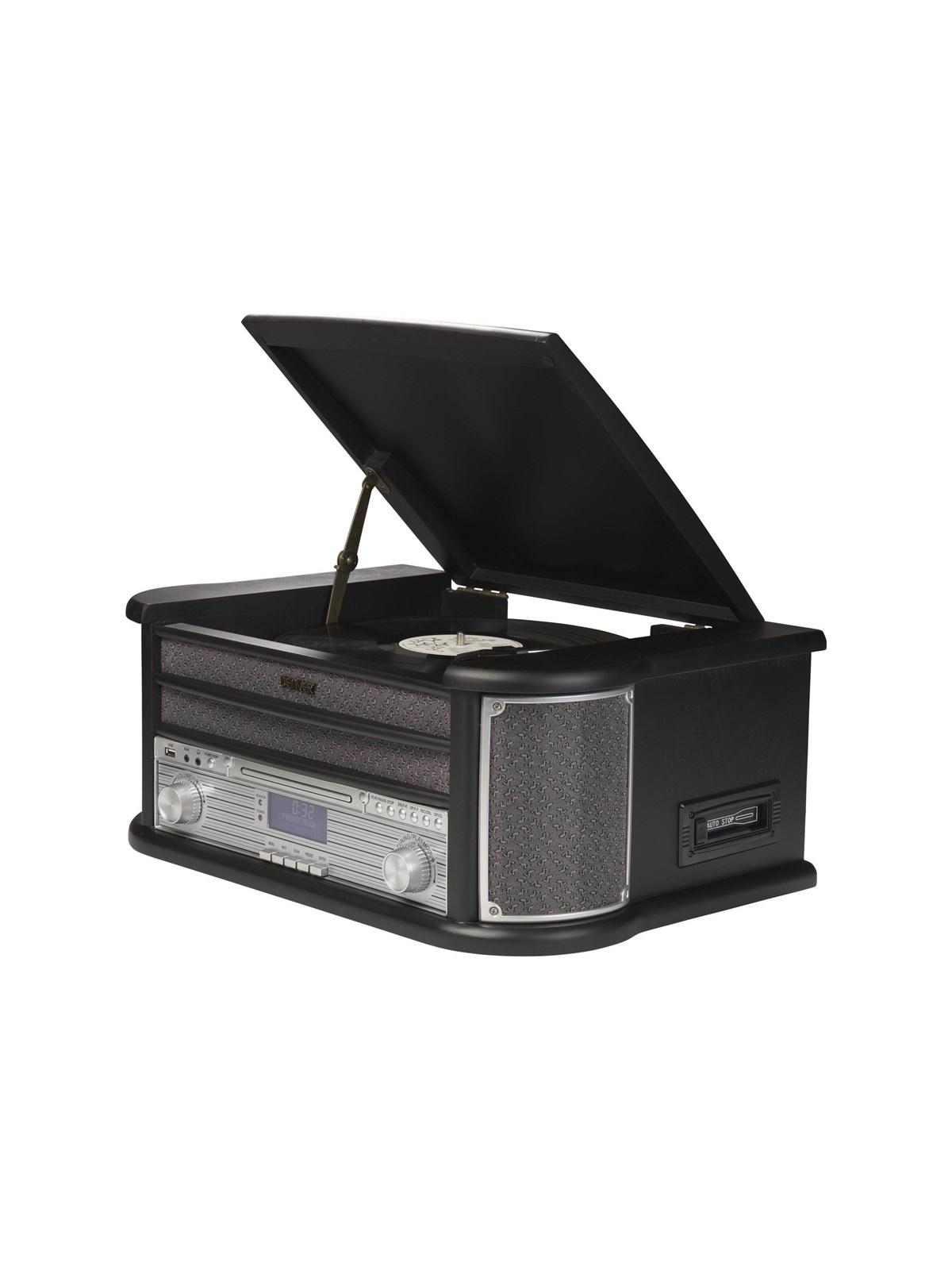DENVER MRD-51 - Retro music system - LP - CD - FM - DAB - Black - Plattenspieler