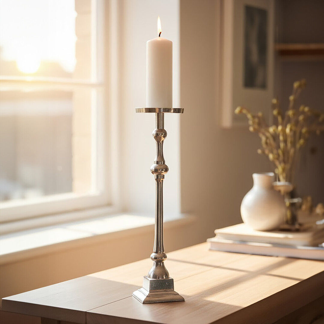 Marlow Home Co. Malton Candlestick Metallic 70cm H x 18cm W x 18cm D