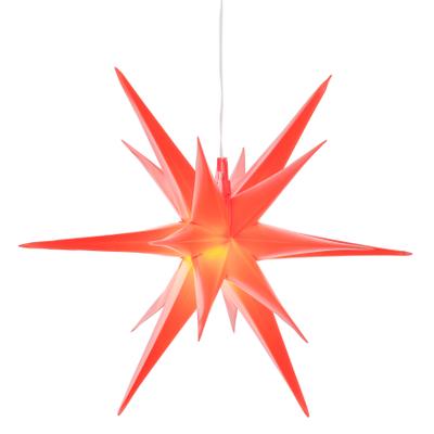 OTTO HOME LED Stern "Weihnachtsstern QUINNELL, 3D-Optik", rot, Ø 57cm, Leuchten, Ø 57 cm, mit 6-Stunden-Timer, Weihnachtsdeko aussen