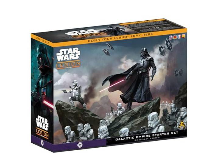Asmodee, Star Wars: Legion – Galactic Empire, Tabletop-Starterset Taktisches Miniaturspiel im Star Wars‑Universum für 2 Spieler, 120-180 Minuten, Strategiespiel ab 14 Jahren, Mehrsprachig