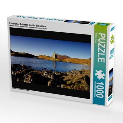 CALVENDO Puzzle Panorama, Ardvreck Castle, Schottland | 1000 Teile Lege-Größe 64x48cm Foto-Puzzle für glückliche Stunden