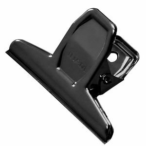 Maul Briefklemmer 2100790, mit Aufhängeöse, 75mm Klemmbreite, schwarz