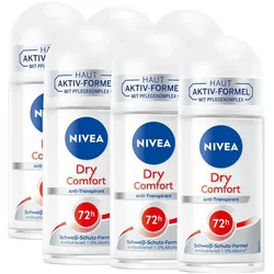 NIVEA, Deo, Deo Roll-on Dry Comfort Multipack 6 x 50 ml (Roll-on, 50 ml)