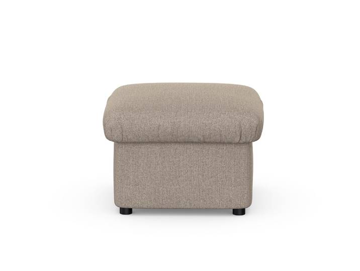 Hocker DOMO COLLECTION Pegnitz , beige, B:60cm H:39cm T:60cm, 100% Polyester, Hocker, Hocker