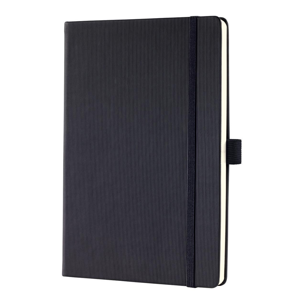 SIGEL Notizbuch Conceptum ca. DIN A5 kariert, schwarz Hardcover 194 Seiten