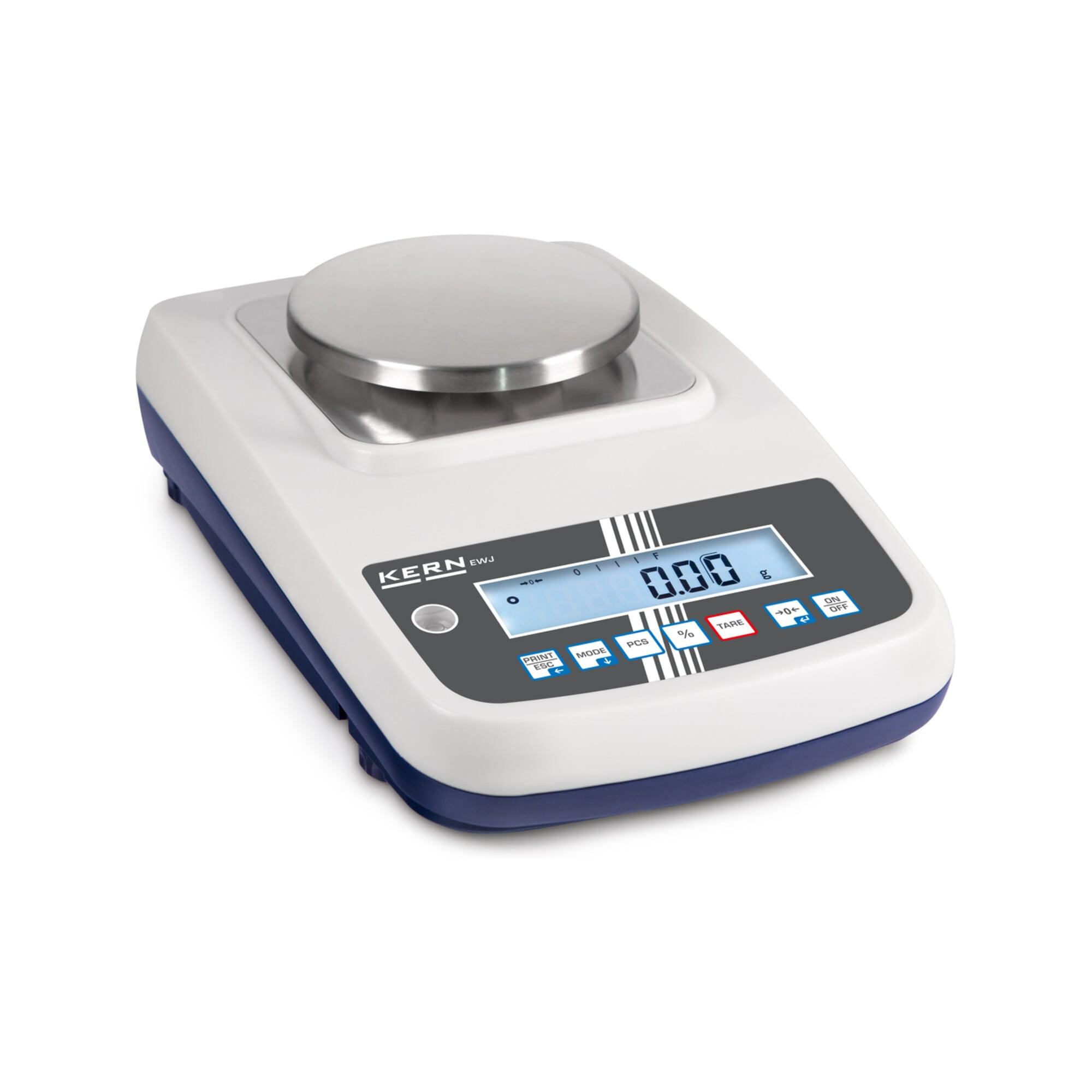 Kern Präzisionswaage EWJ 600-2M, Wägebereich 600 g, Ablesbarkeit 0,01 g ; KERN & Sohn)