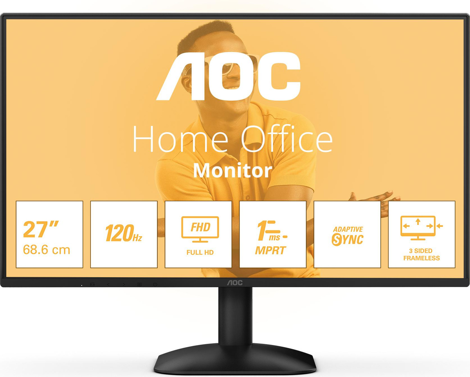 AOC 27B31H Monitor 27 inch IPS 16:9 Zwart