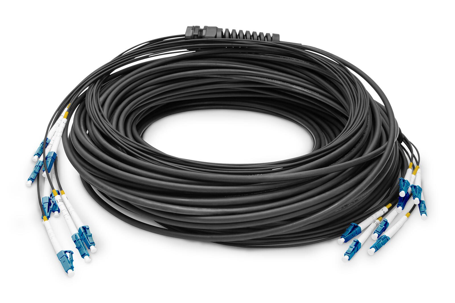 Digitus Vorkonfektionierte Glasfaser Universal Breakout Kabel, Singlemode OS2, 8 Fasern, LC/UPC - LC/UPC DK-2A338U050BK-BBB